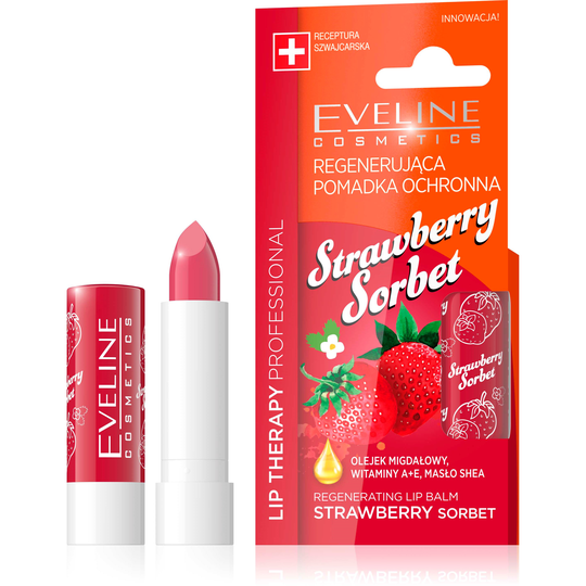 Eveline Cosmetics Lip Therapy Regenerating Lip Balm Strawberry So