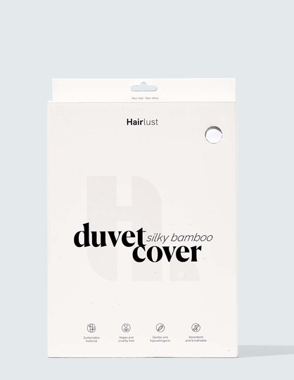 Silky Bamboo Duvet Cover, Pearl White