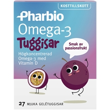 Pharbio Omega-3 tuggisar 27 kpl