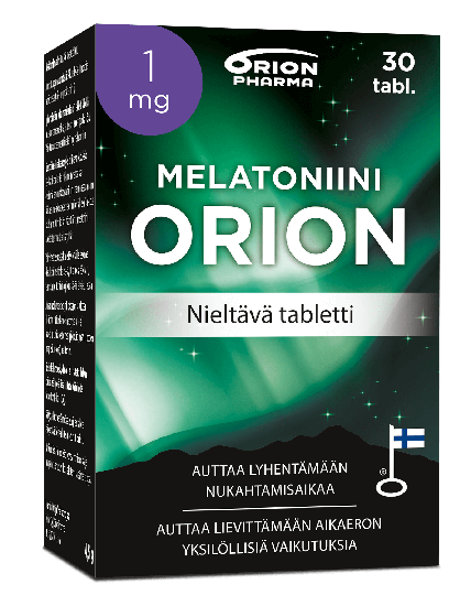 Melatoniini Orion 1 mg nieltävä 30 tabl