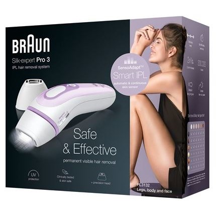 Braun Silk expert Pro 3 PL3132 Valkoinen&Lila