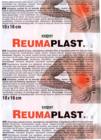 Kaigert Reumaplast 10X16Cm 1 kpl
