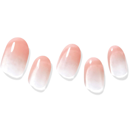 Dashing Diva Glaze Semi Cured Gel Premium Art Nail Strips Coral B