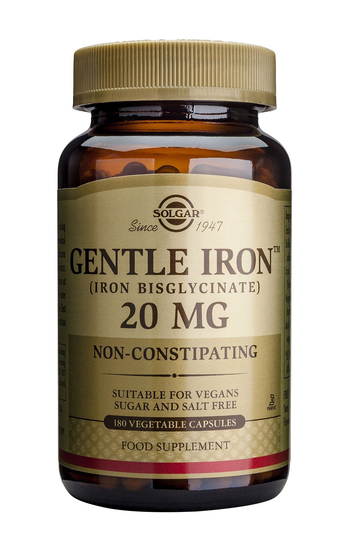 Solgar Gentle Iron 20 mg (bisglysinaatti) 180 kaps