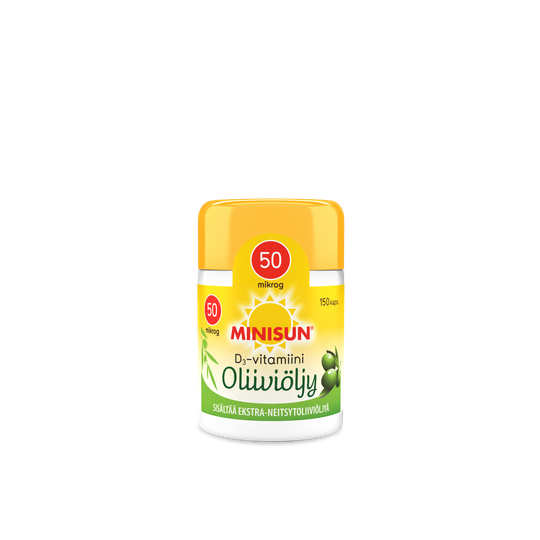 Minisun Oliiviöljykapseli 50 mikrog 150 kpl