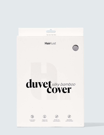 Silky Bamboo Duvet Cover, Cloud Gray