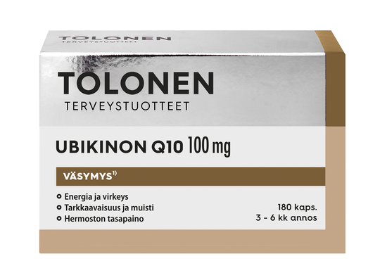 Tolonen Ubikinon q10 100mg 180 kaps