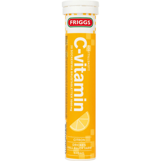 Friggs C-vitamiini 20 poretablettia Sitruuna