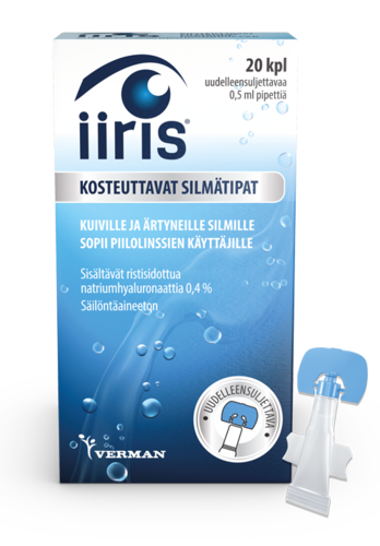 Iiris kosteuttavat silmätipat 0,5 ml x 20 kpl