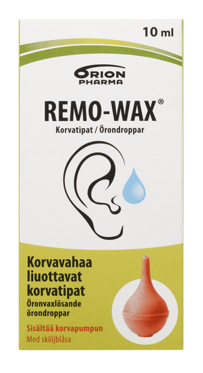 Remo-Wax korvatipat + pumppu 10ml