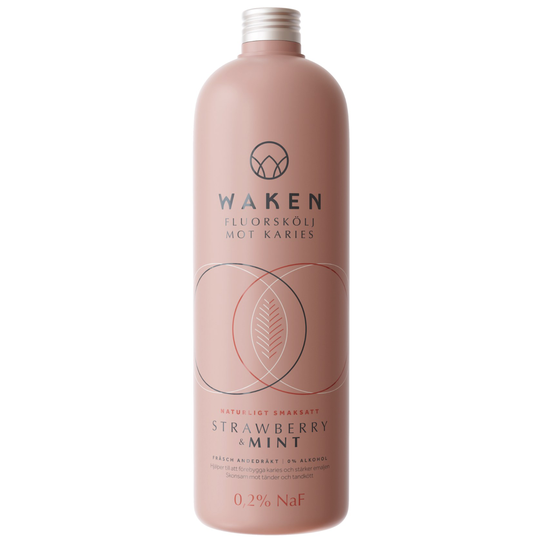 Waken Flouride Mouthwash Strawberry & Mint 500 ml