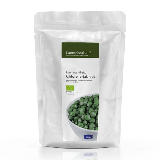 Luomu Chlorella-tabletit
