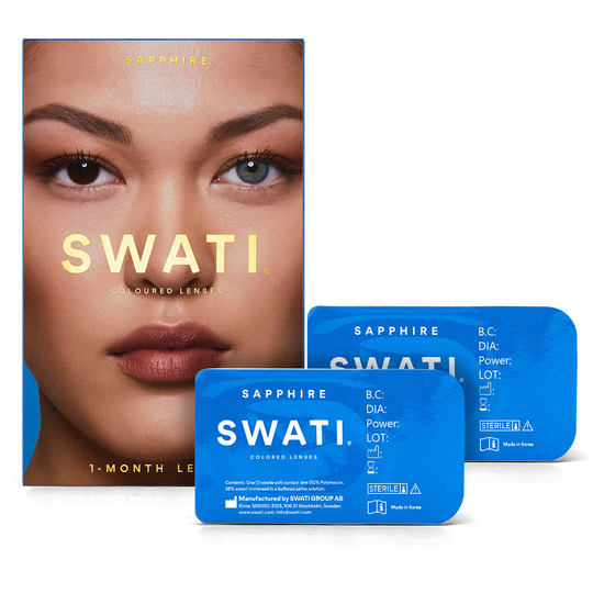SWATI Cosmetics Coloured Lenses SAPPHIRE 1 MONTH