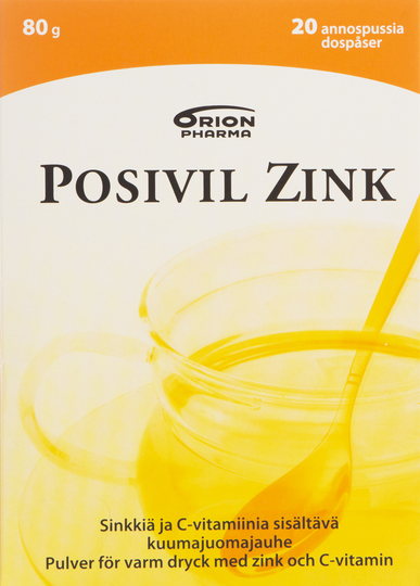 Posivil Zink 20 annospussia kuumajuomajauhe