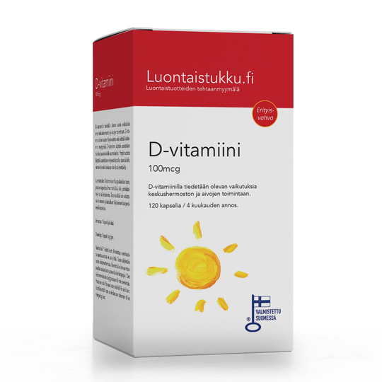 D-vitamiini 100mcgs
