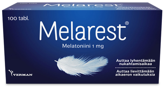Melarest Melatoniini nieltävä 100 tabl 1 mg