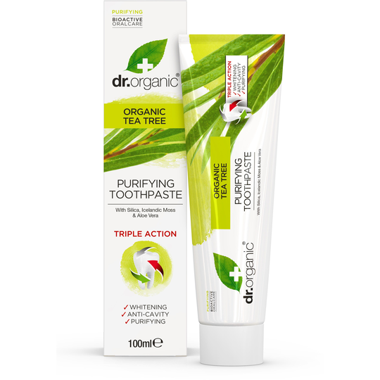 Dr. Organic Tea Tree Toothpaste Fluor 100 ml