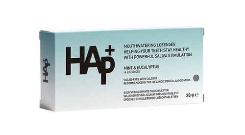 HAp+ minttu-eukalyptus 16 imeskelytablettia