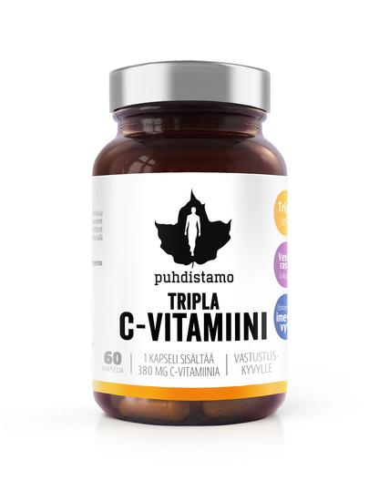 Puhdistamo Tripla C-vitamiini 60 kpl