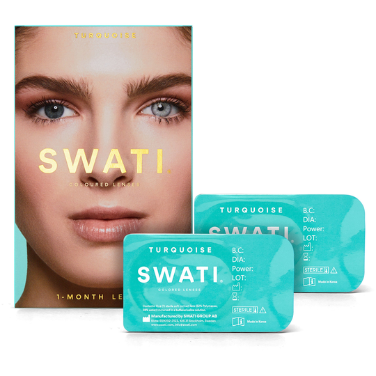 SWATI Cosmetics Coloured Lenses TURQUOISE 1 MONTH