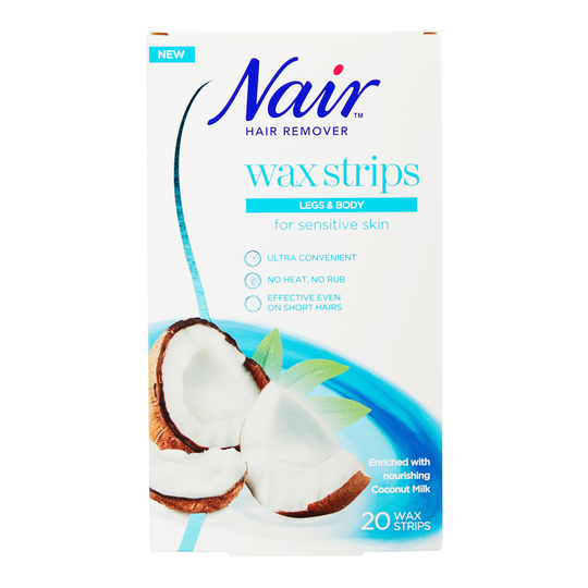 Nair Hair Removal Coconut Wax Strips Legs & Body
