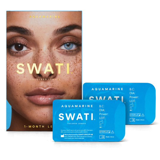 SWATI Cosmetics Coloured Lenses AQUAMARINE 1 MONTH