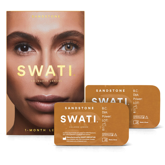 SWATI Cosmetics Coloured Lenses SANDSTONE 1 MONTH