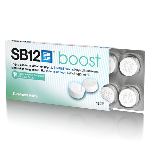 Sb12 Boost Eucalyptus White purukumi 10 kpl