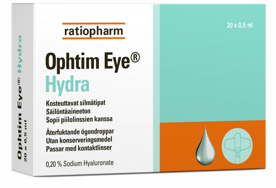 Ophtim Eye Hydra silmätipat pipetit 20x0,5 ml