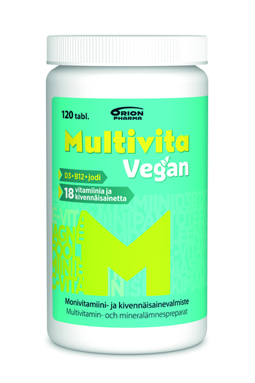 Multivita vegan monivitamiini 120 kpl