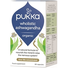 Wholistic Ashwagandha 60 kapselia