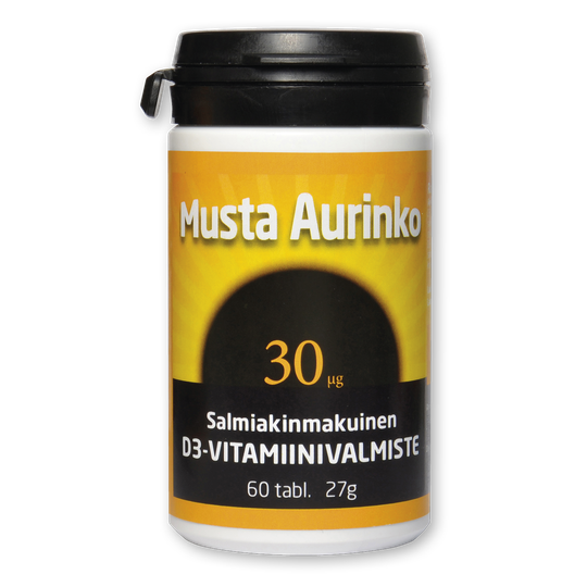 Musta Aurinko D3 30 mikrog 60 tabl