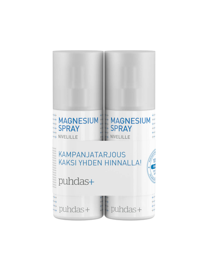 Puhdas+ Magnesium suihke Nivelille tuplapakkaus 2x150ml