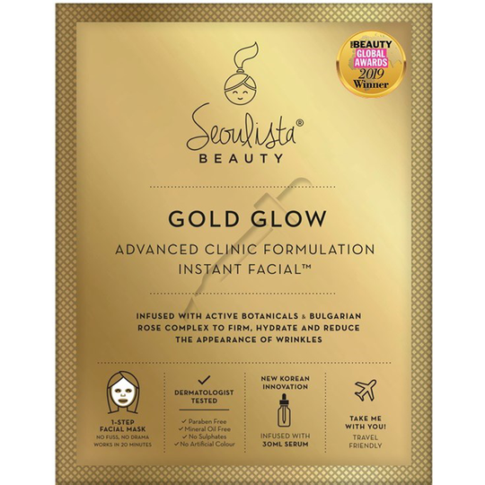 Seoulista Beauty Gold Glow Instant Facial™ Advanced Clinic Formul