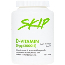 D-vitamin 120 kapselia