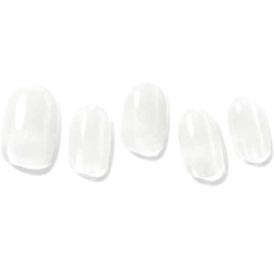 Dashing Diva Glaze Semi Cured Gel Premium Art Nail Strips Cream M