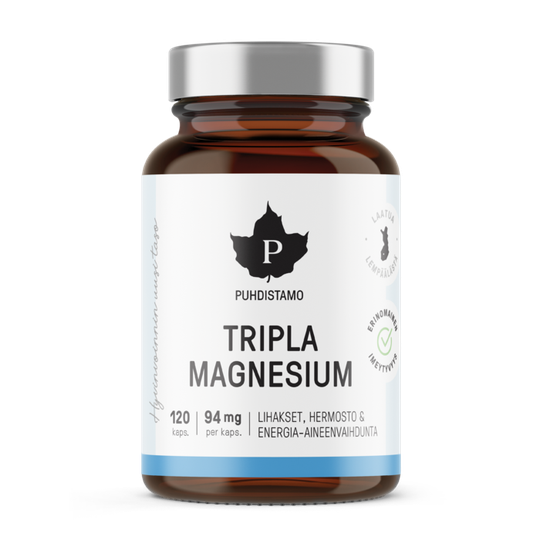 Puhdistamo Tripla Magnesium 120 kpl