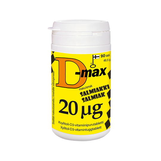 D-Max 20 Mikrog Salmiakki 90 tabl