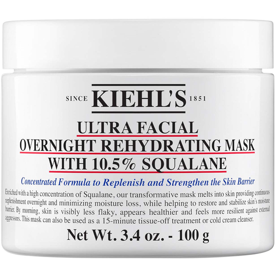 Kiehl's Ultra Facial Overnight Rehydrating Mask with 10.5% Squal