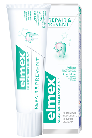 Elmex Sensitive Professional hammastahna 75 ml repair and prevent