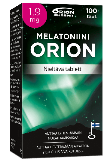 Melatoniini Orion 1,9 mg nieltävä 100 tabl