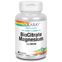 Solaray BioCitrate Magnesium 90 kapselia