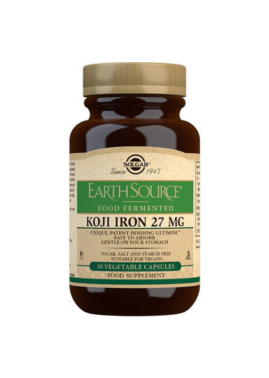 Solgar Earth Source Koji Fermented Iron 27mg 30kaps (fermentoitu rauta)